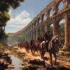 POCHETTE ANCIENT ROME APPIAN AQUEDUCT MISURA M (28X20)