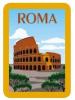 STICKERS 6.5X9 ROMA COLOSSEO